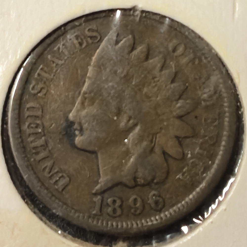 🦅 1896 Indian Head Cent - Vintage Copper Coin